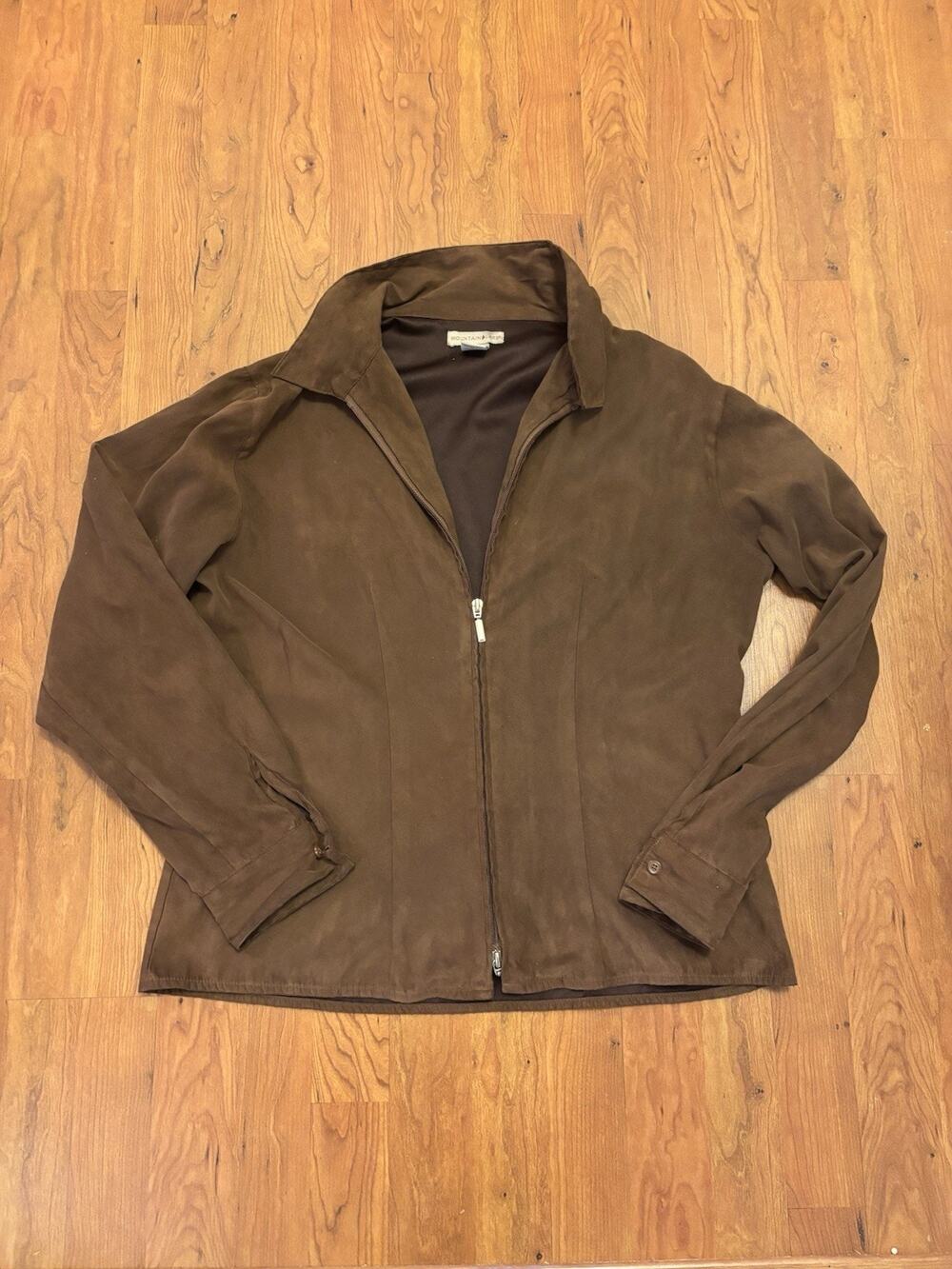 Mountain Lake Vintage 90s Brown Western Zip-Up Size Large